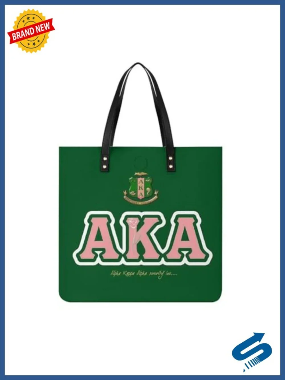 PU Leather Tote for Women Sorority Gift Shoulder Handbag Casual Everyday